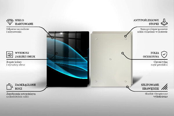 Kokkärlskydd Blå abstraktion