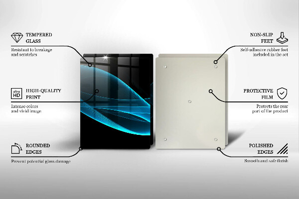 Kokkärlskydd Blå abstraktion