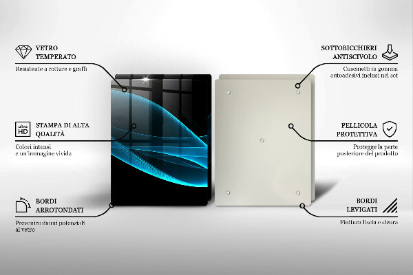 Kokkärlskydd Blå abstraktion