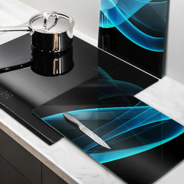 Kokkärlskydd Blå abstraktion