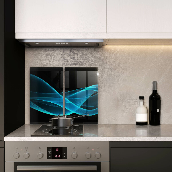 Kokkärlskydd Blå abstraktion