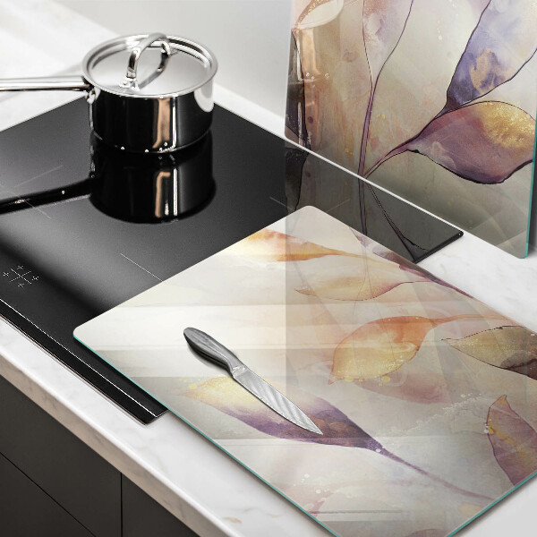 Skydd för induktionsspis Målade boho löv