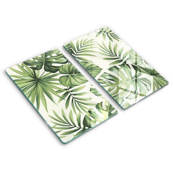 Skydd för induktionsspis Monstera blad illustration