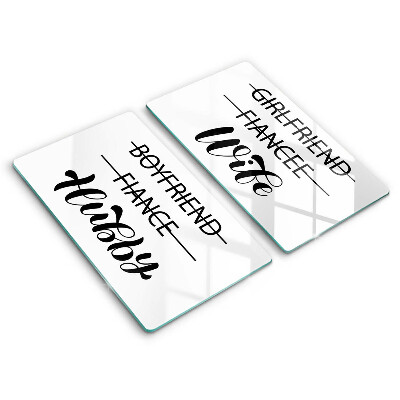 Skydd för induktionsspis Inskrift, mening, mönster