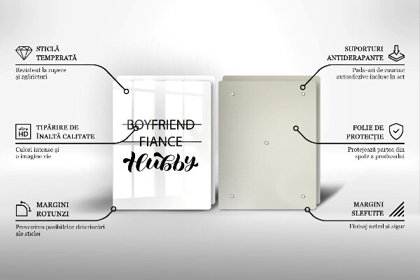 Skydd för induktionsspis Inskrift, mening, mönster