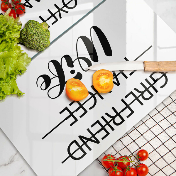 Skydd för induktionsspis Inskrift, mening, mönster