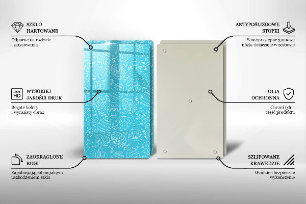 Spisskyddsplatta Påsktema