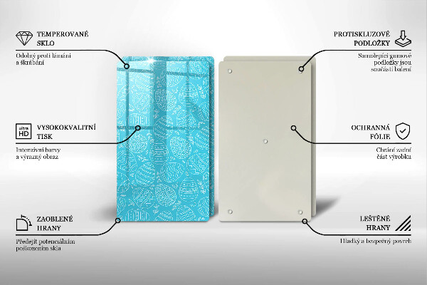 Spisskyddsplatta Påsktema