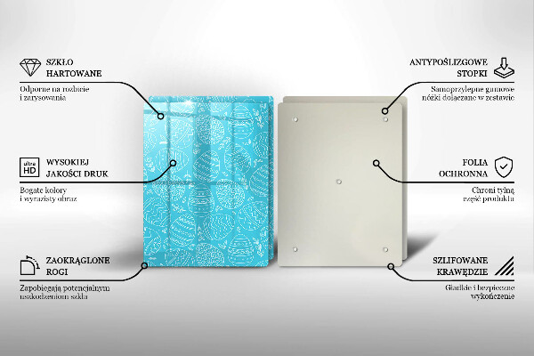 Spisskyddsplatta Påsktema