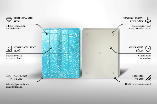 Spisskyddsplatta Påsktema