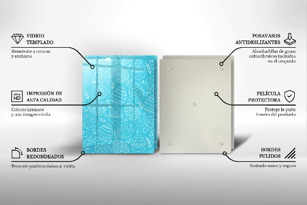 Spisskyddsplatta Påsktema