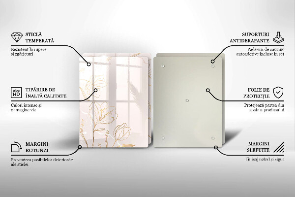 Spisskyddsplatta Blomma konturer