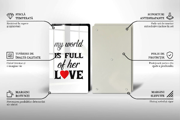 Skydd för spis Inskrift, mening