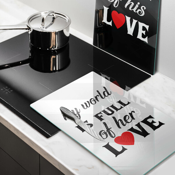 Skydd för spis Inskrift, mening