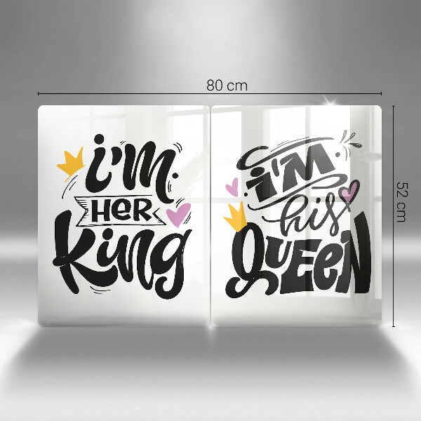 Skydd för spis Inskrift, mening