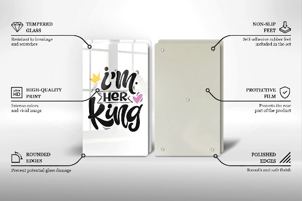 Skydd för spis Inskrift, mening