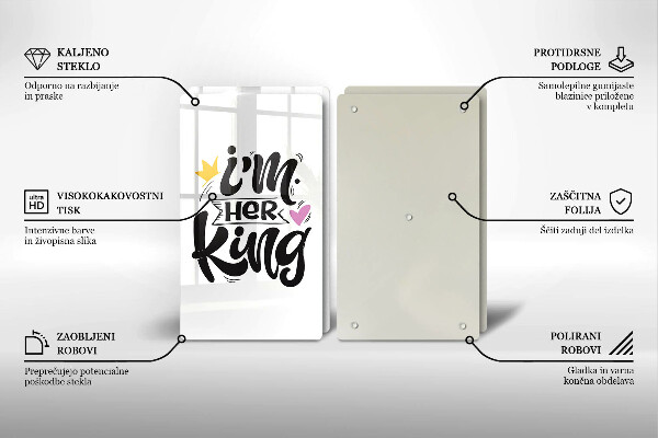 Skydd för spis Inskrift, mening