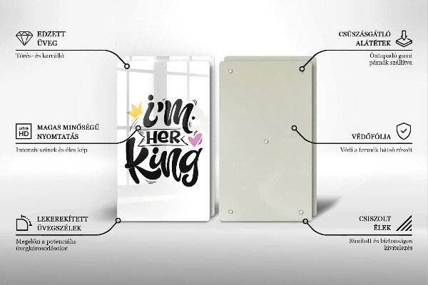 Skydd för spis Inskrift, mening