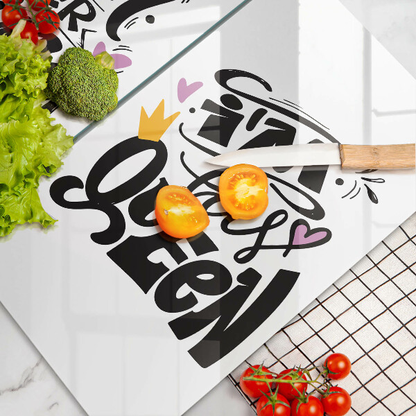 Skydd för spis Inskrift, mening