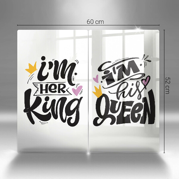 Skydd för spis Inskrift, mening