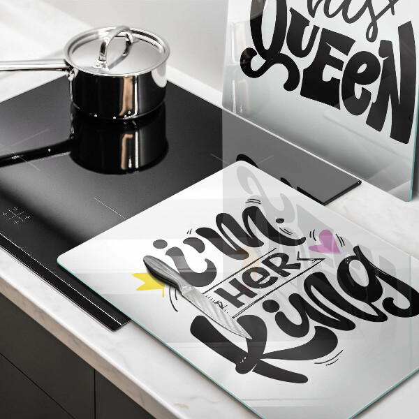 Skydd för spis Inskrift, mening