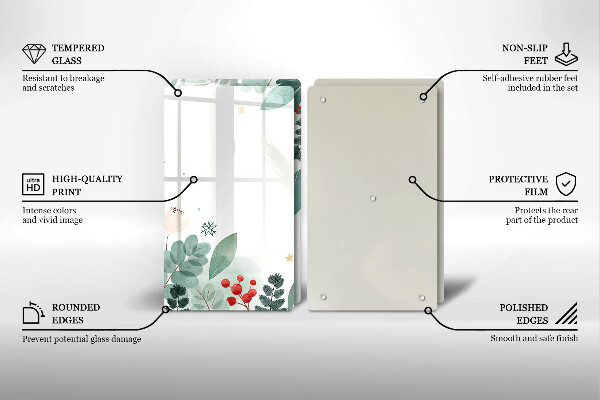 Spisskyddsplatta Akvarell blad