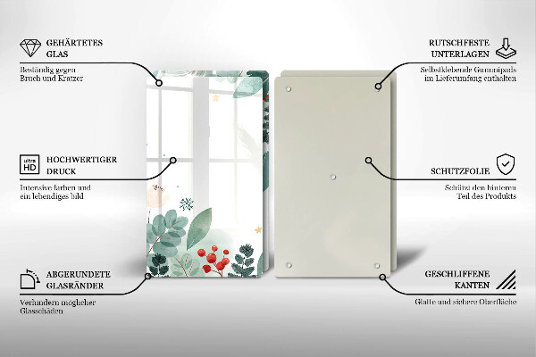 Spisskyddsplatta Akvarell blad