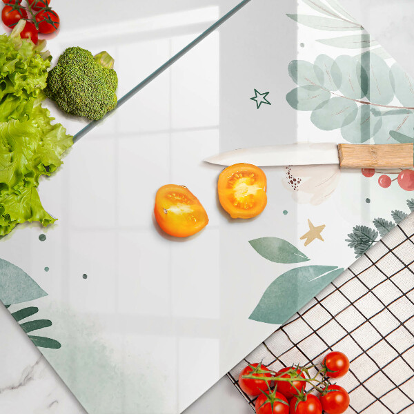 Spisskyddsplatta Akvarell blad