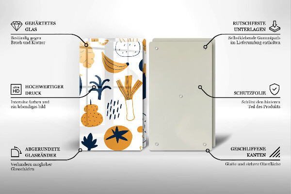 Glashällskydd Mat illustration