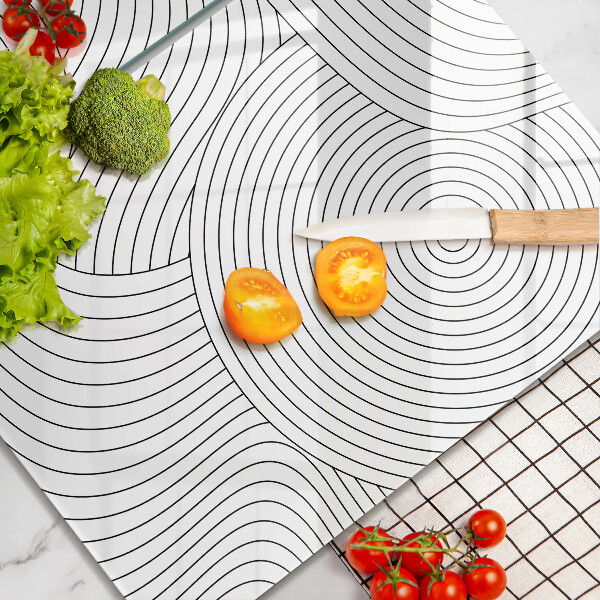 Glashällskydd Svarta linjer abstrakt