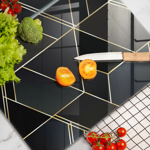 Skyddsplatta för spis Abstraktionstrianglar