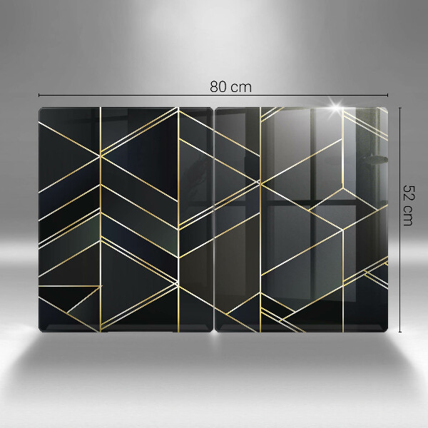 Skyddsplatta för spis Abstraktionstrianglar