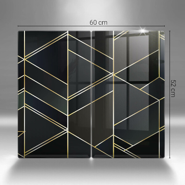 Skyddsplatta för spis Abstraktionstrianglar