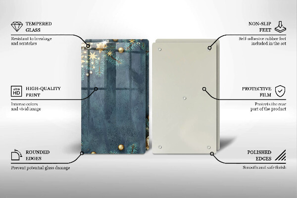 Skyddsplatta för spis Juldekorationer