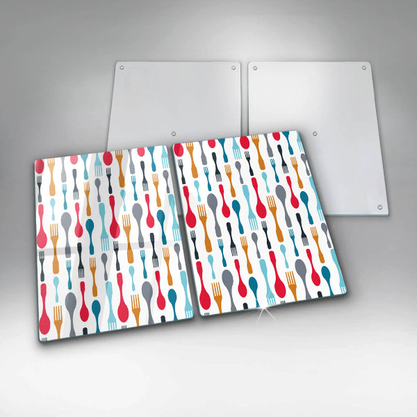 Skyddsplatta för spis Sked illustration