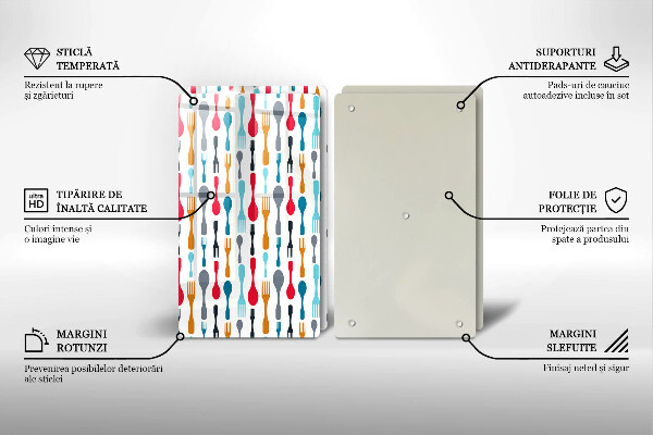 Skyddsplatta för spis Sked illustration