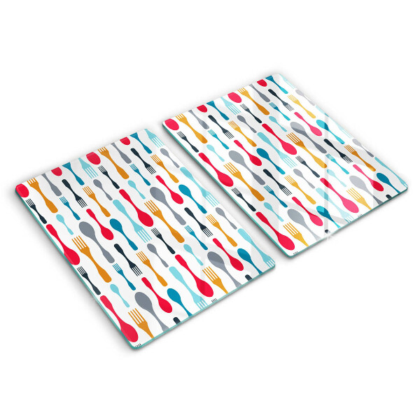 Skyddsplatta för spis Sked illustration