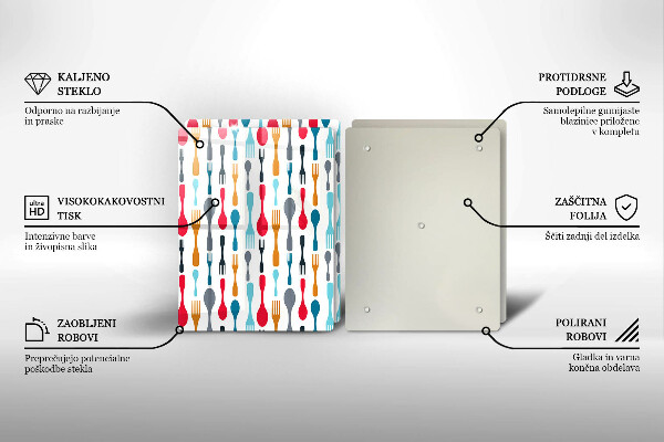Skyddsplatta för spis Sked illustration