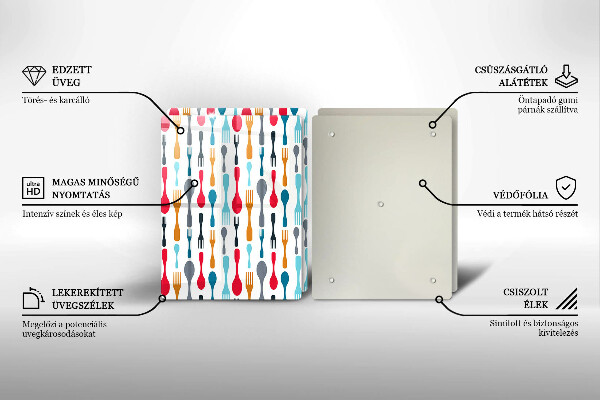 Skyddsplatta för spis Sked illustration