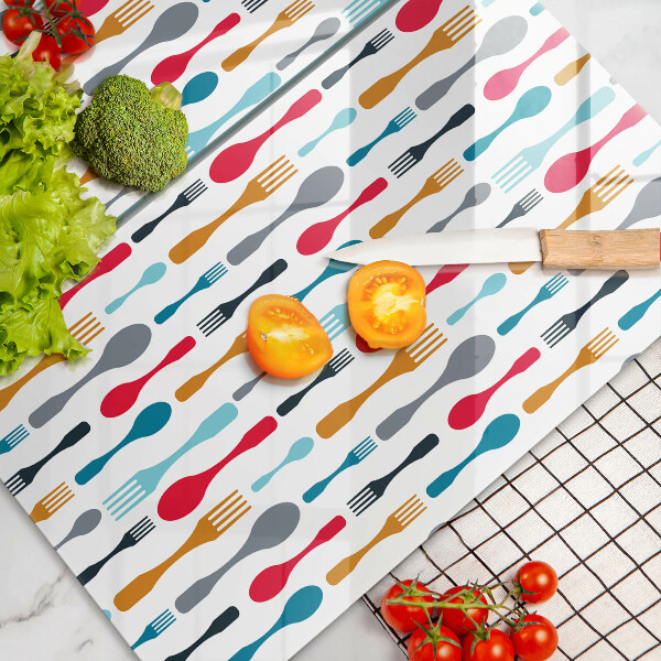 Skyddsplatta för spis Sked illustration