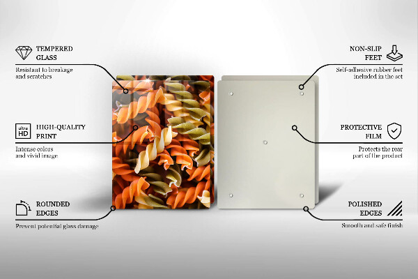 Skyddsplatta för spis Fusilli Pasta