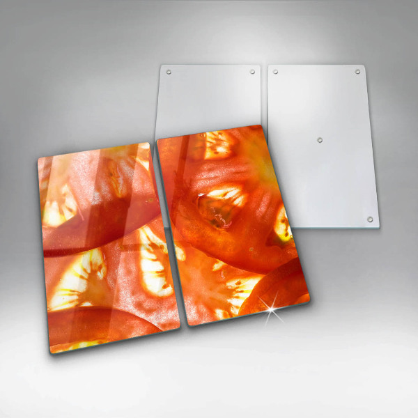 Skyddsplatta för spis Röd tomatskiva