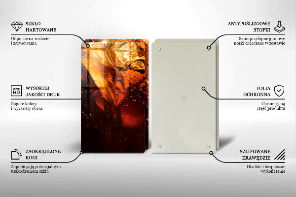 Skyddsplatta för spis Cola drink med is