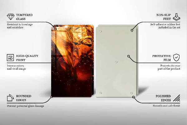 Skyddsplatta för spis Cola drink med is