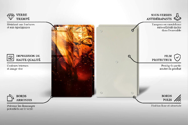 Skyddsplatta för spis Cola drink med is