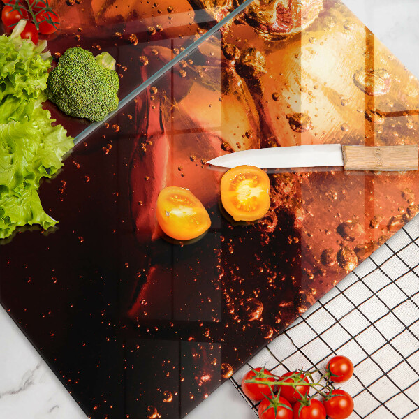 Skyddsplatta för spis Cola drink med is