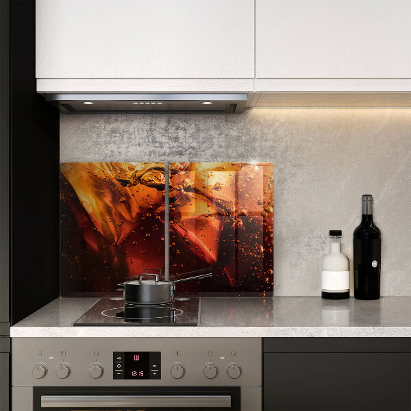 Skyddsplatta för spis Cola drink med is