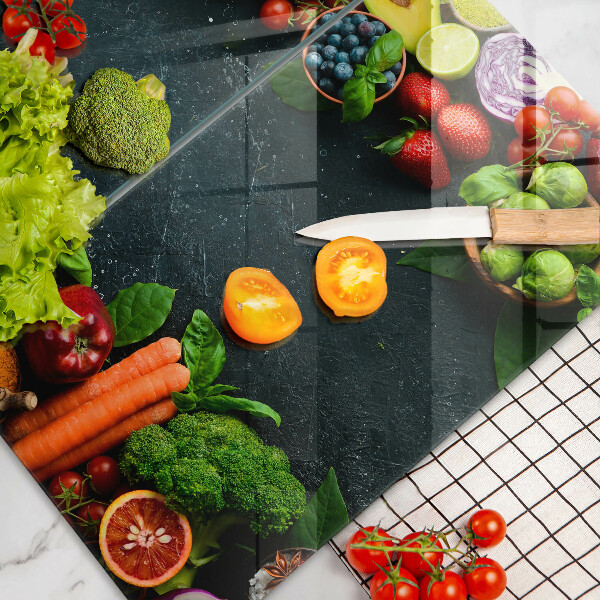 Skyddsplatta för spis Färska grönsaker
