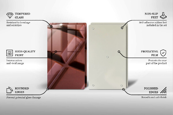 Skyddsplatta för spis Chokladkuber