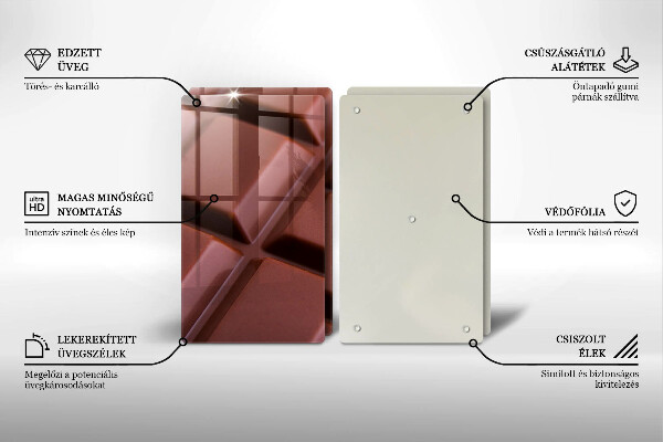 Skyddsplatta för spis Chokladkuber